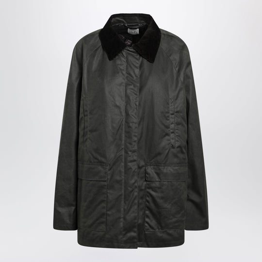 Forest Green Waxed Cotton Country Jacket
