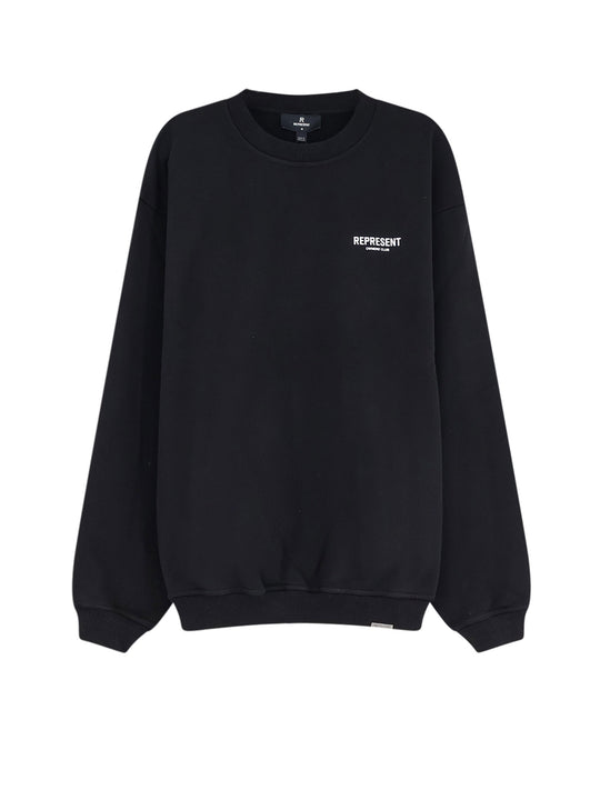 Cotton Sweatshirt With Printed Logo On The Front