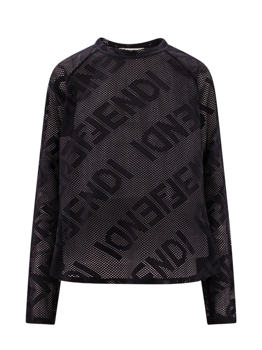 Mesh T-Shirt With All-Over Logo