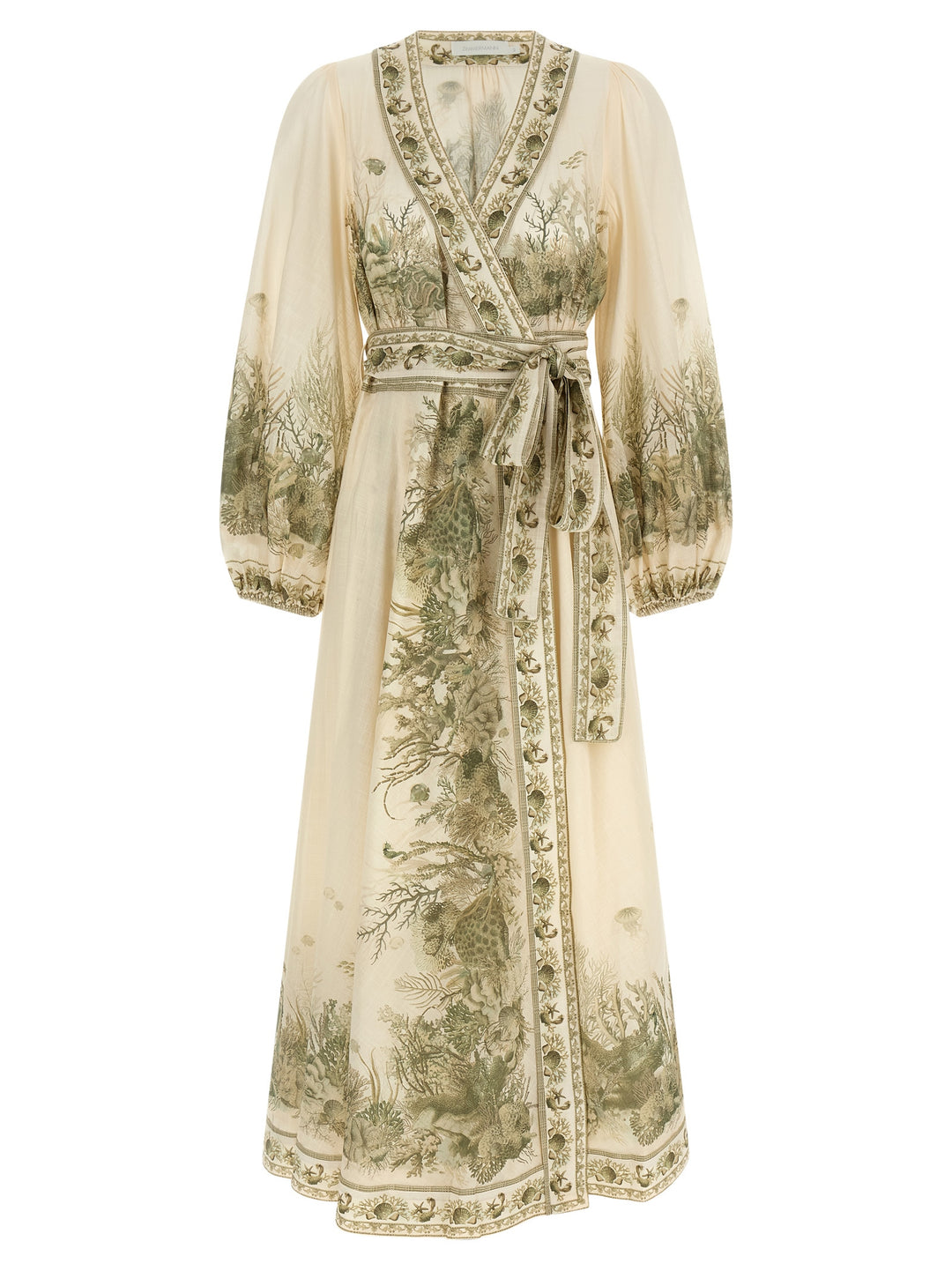 Zimmermann Wanderlust Wrap Midi Dresses - Green | e9f01102f26231479cbcd2fd6c4c3179e4fe5c03