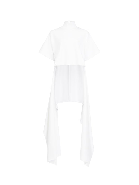 Asym Cotton Blend T-Shirt