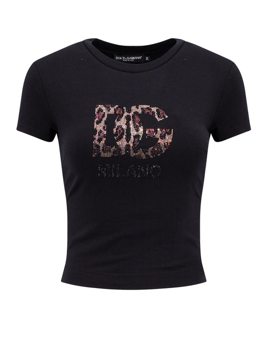 Cotton T-Shirt With Animalier Monogram