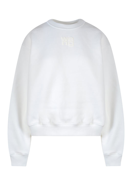 Cotton Sweatshirt With Frontal Logo
