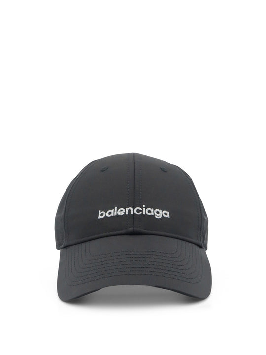 Techwear Technical Fabric Hat With Embroidered Lettering Logo