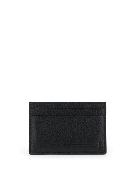 Leather Card Holder With Embossed Logo