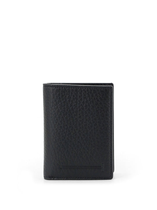 Leather Card Holder With Embossed Logo