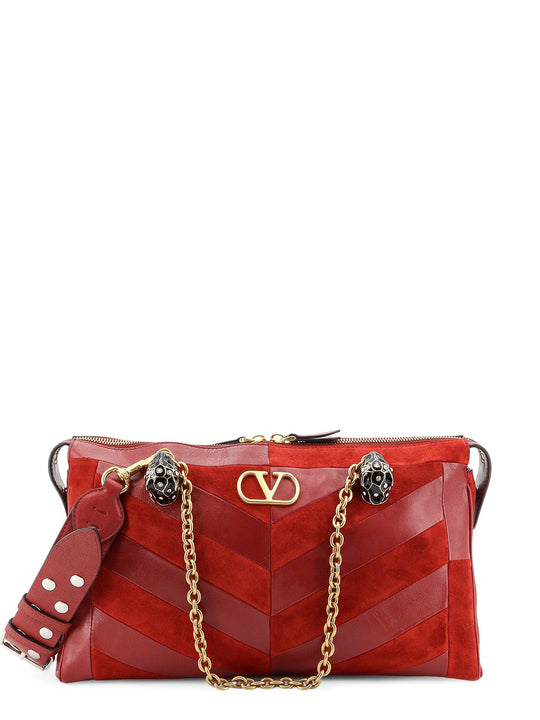 Panthea Suede And Leather Crossbody Bag