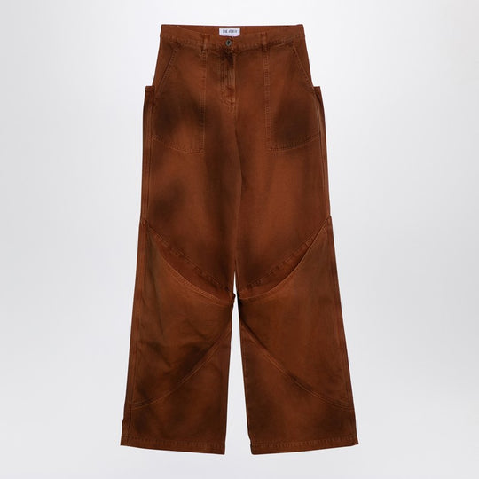 Brown Shaded Baggy Jeans