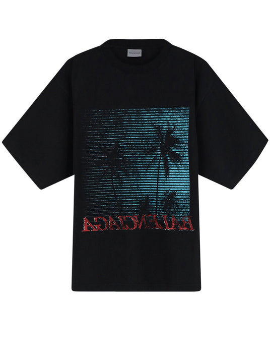 Cotton T-Shirt With Front Print