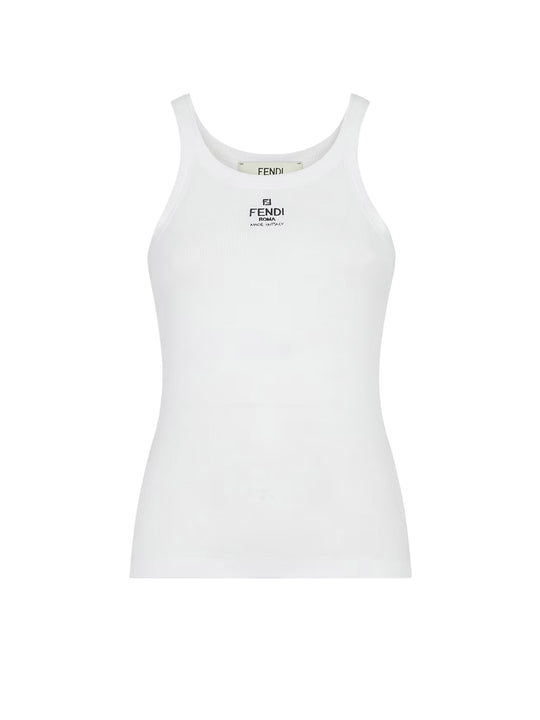 Ribbed Cotton Tank Top