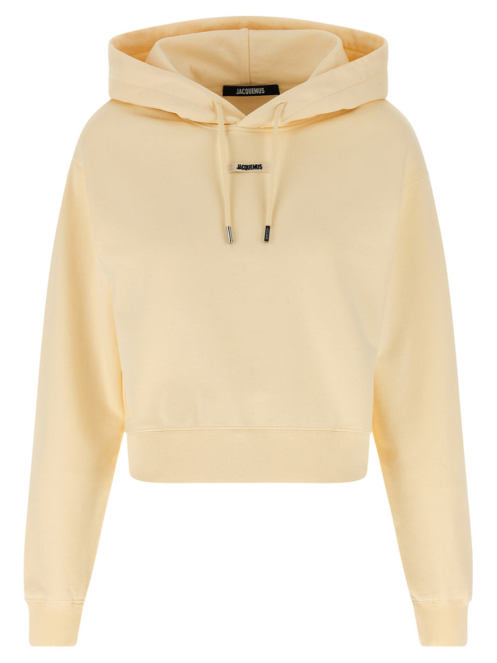Jacquemus Le Hoodie Gros-Grain Sweatshirt - Beige | a3764063f8de4eaa13c547ca4c1e30ecc4786170