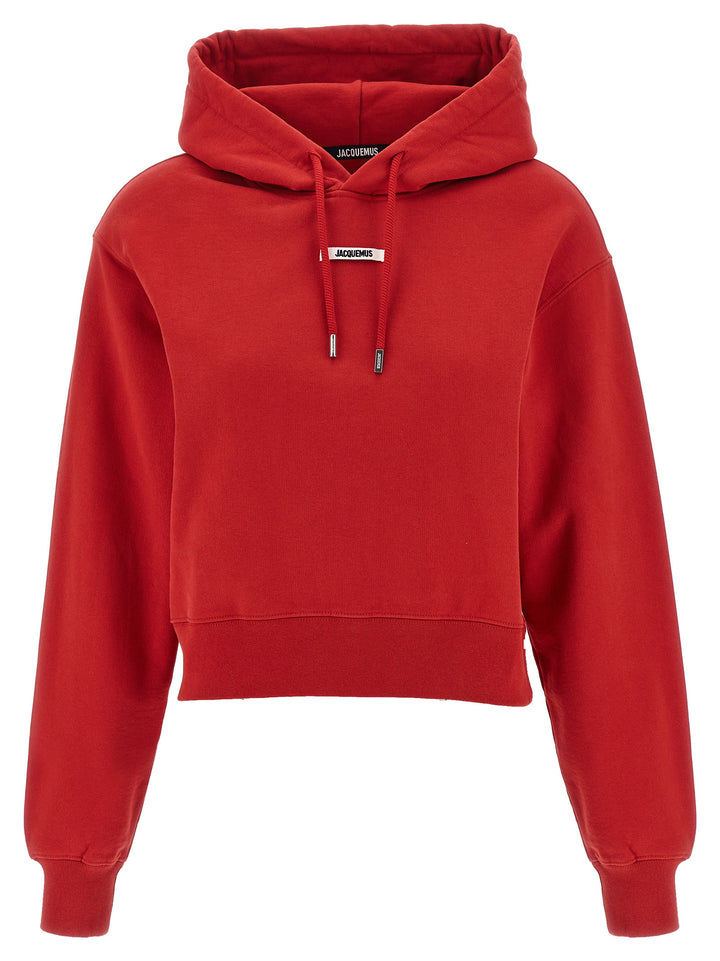 Jacquemus Le Hoodie Gros-Grain Sweatshirt - Red | 07fcf424b6b481c794655d4d6c48ca0166a32c21
