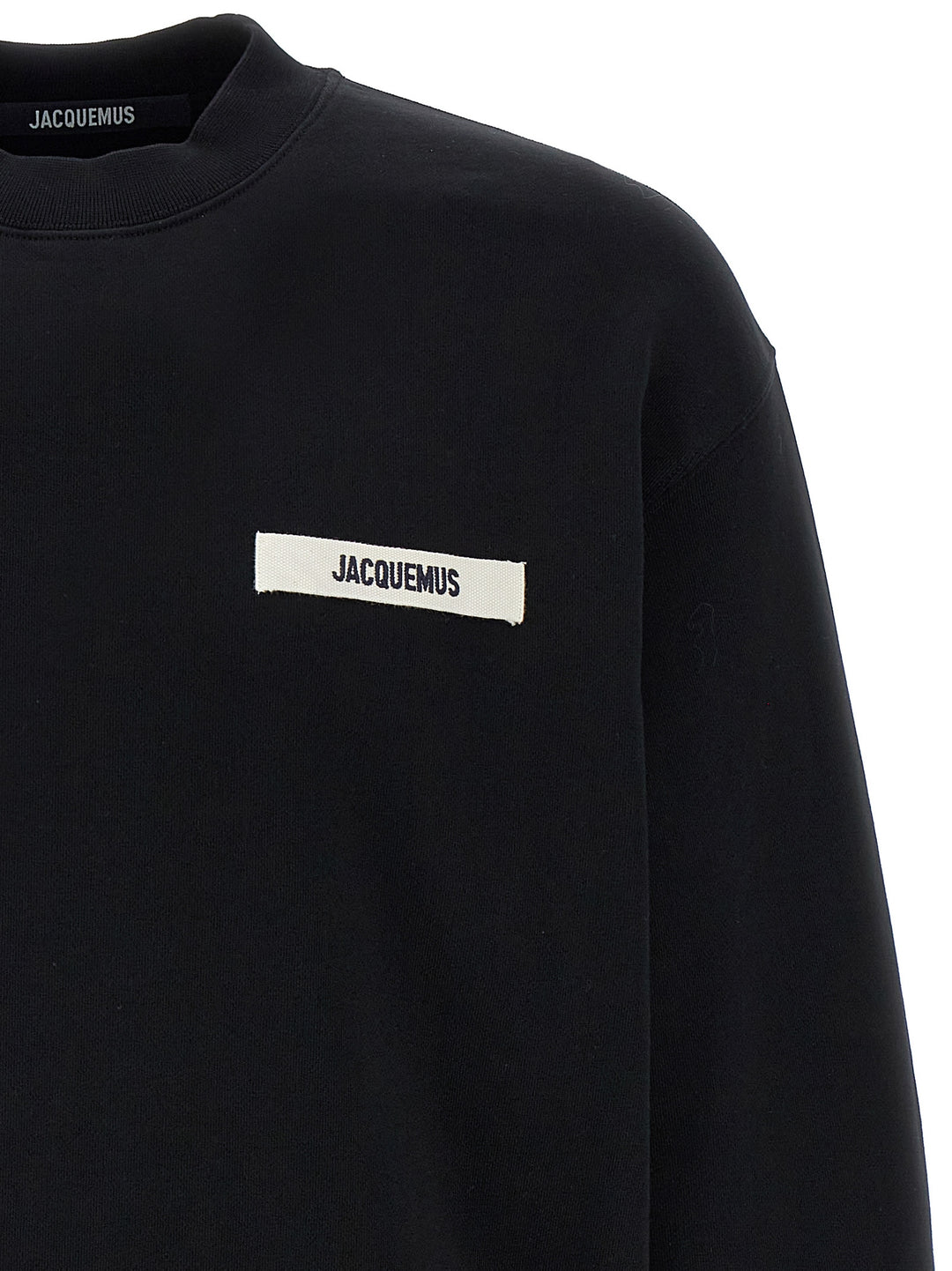 Jacquemus Le  Gros Grain Sweatshirt - Black | b4b2462876cfd573ad5a4ca17bdd5078796709e2