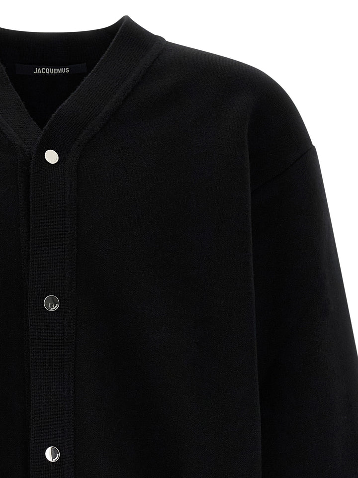 Jacquemus Le Cardigan Doppio Sweaters and Cardigans - Black | 9aa2e216a33672c210af01a6dd46376670bdc995