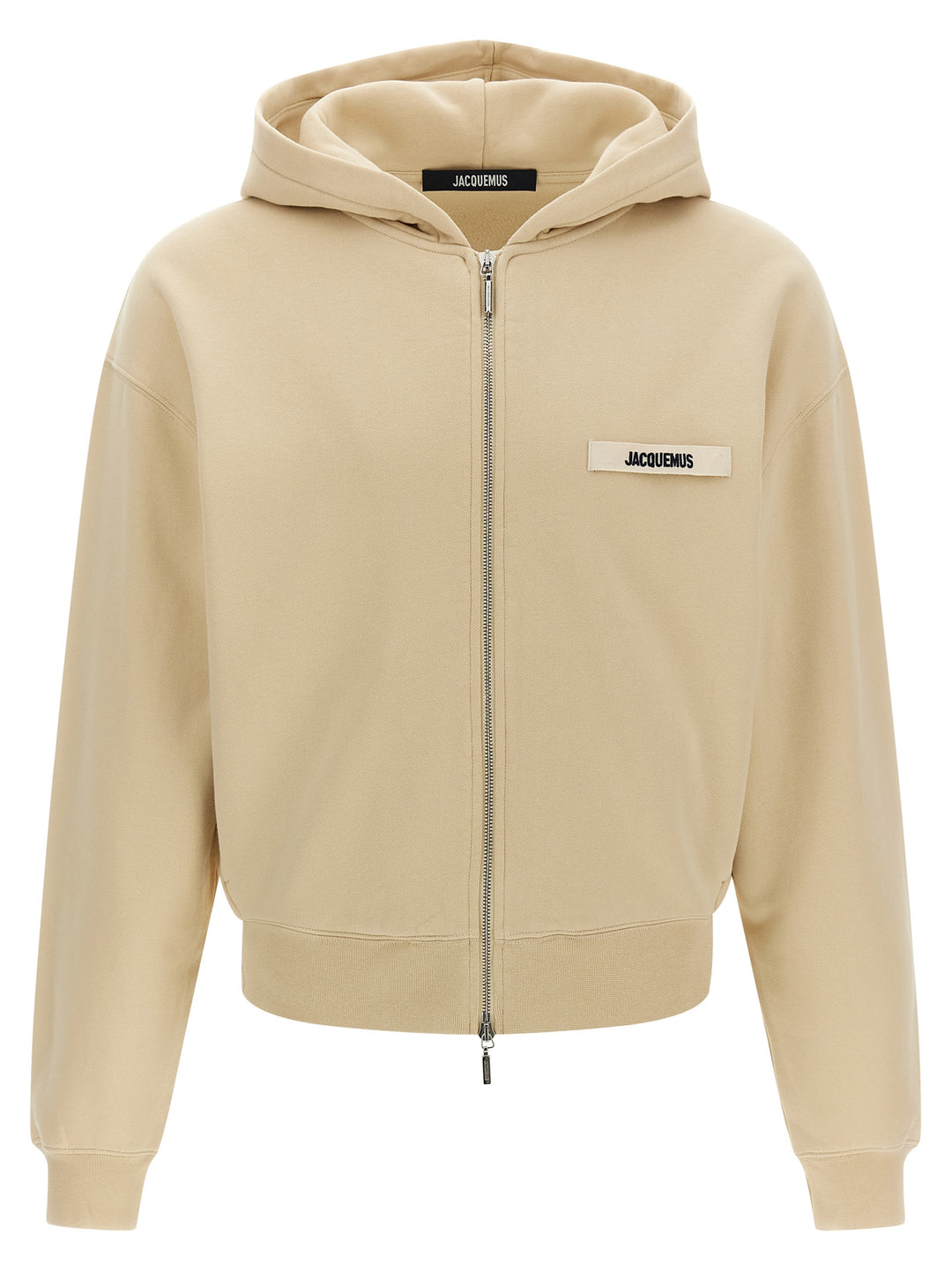 Jacquemus Le Hoodie Grip Gros Grain Sweatshirt - Beige | 6433dfe47b882ed8cc21945ed7c4c3e5b3bf9485