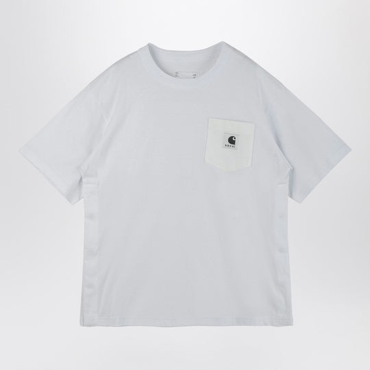 White Cotton T-Shirt With Logo Patch