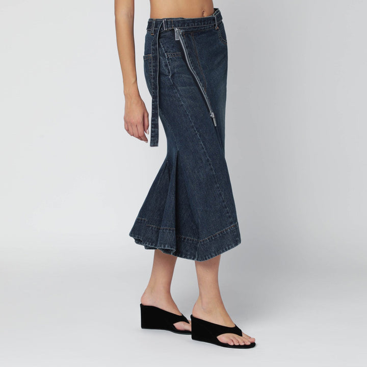 Sacai Skirts - Blue | f83be69cc54a80a5d986d9501e0d609d55fb7d5a