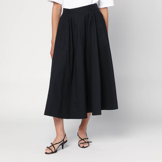 Novo Pleated Skirt In Black