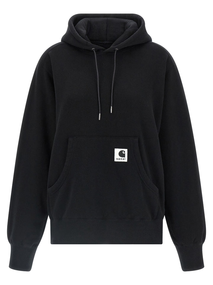 Sacai Sacai X Carhartt Wip Capsule Hoodie Sweatshirt - Black | 5f6b0b894fe520d051c99dad508a77242580ab61