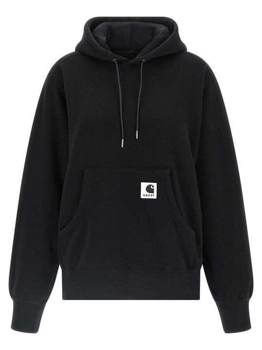 Sacai X Carhartt Wip Capsule Hoodie Sweatshirt Black