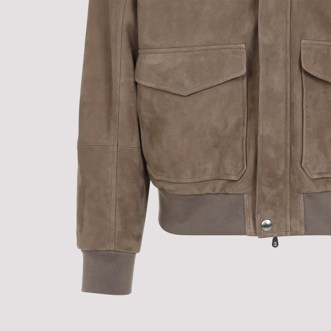 Brunello Cucinelli Bomber jackets - Nude & Neutrals | 0a4515f626d1d79b7a2e1450a7da6d08b1e98738