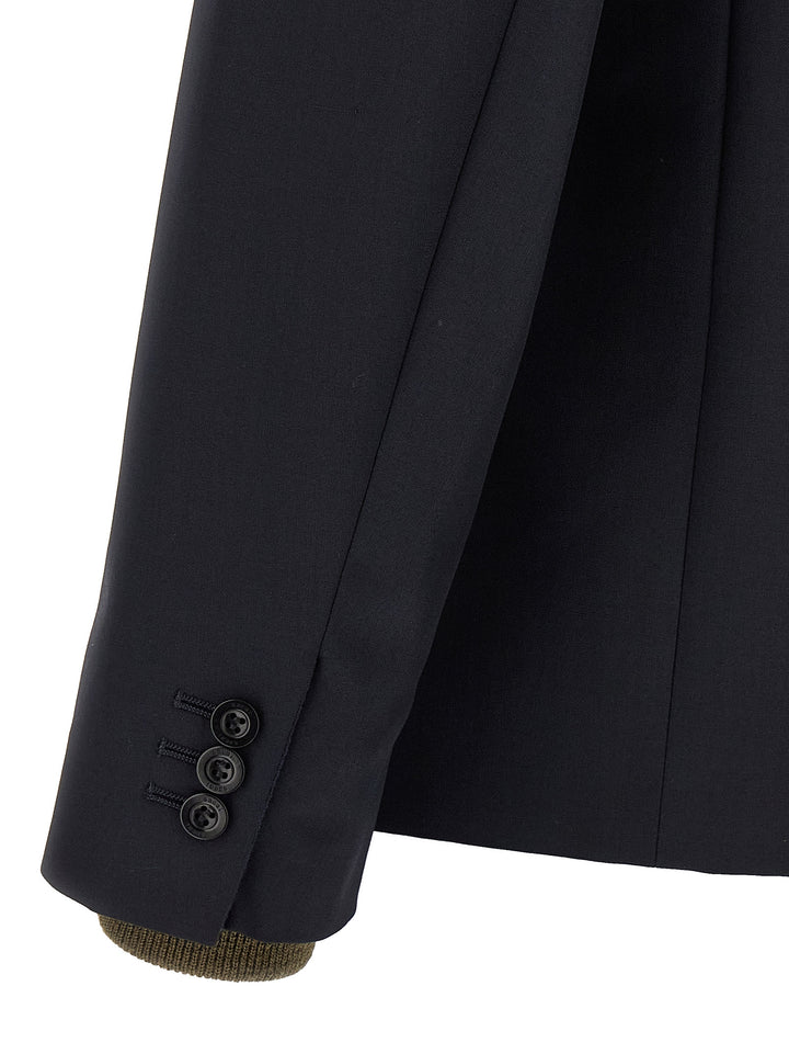 Sacai Bomber Insert Blazer - Blue | 37c6747fd8f9dd315f499ba367605447dcfb8906