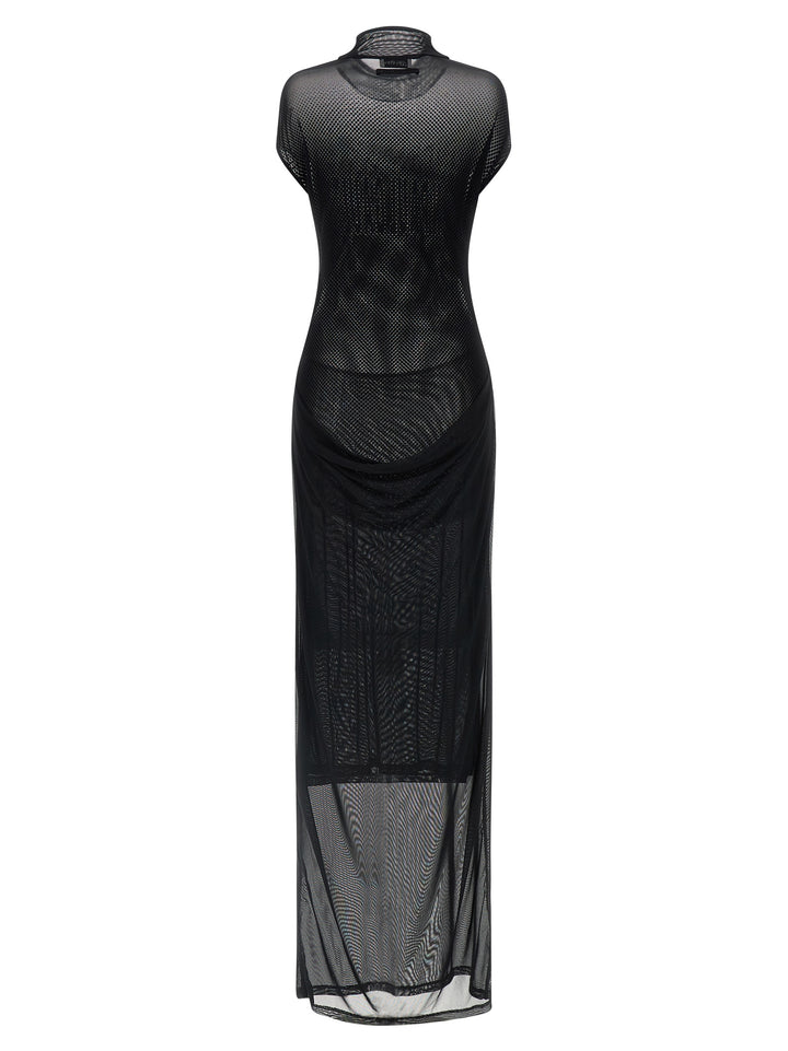 Jean Paul Gaultier Flocked Dress Dresses - Black | 3c7b124c17ff4d553b59b647568a85e3f664b5d3