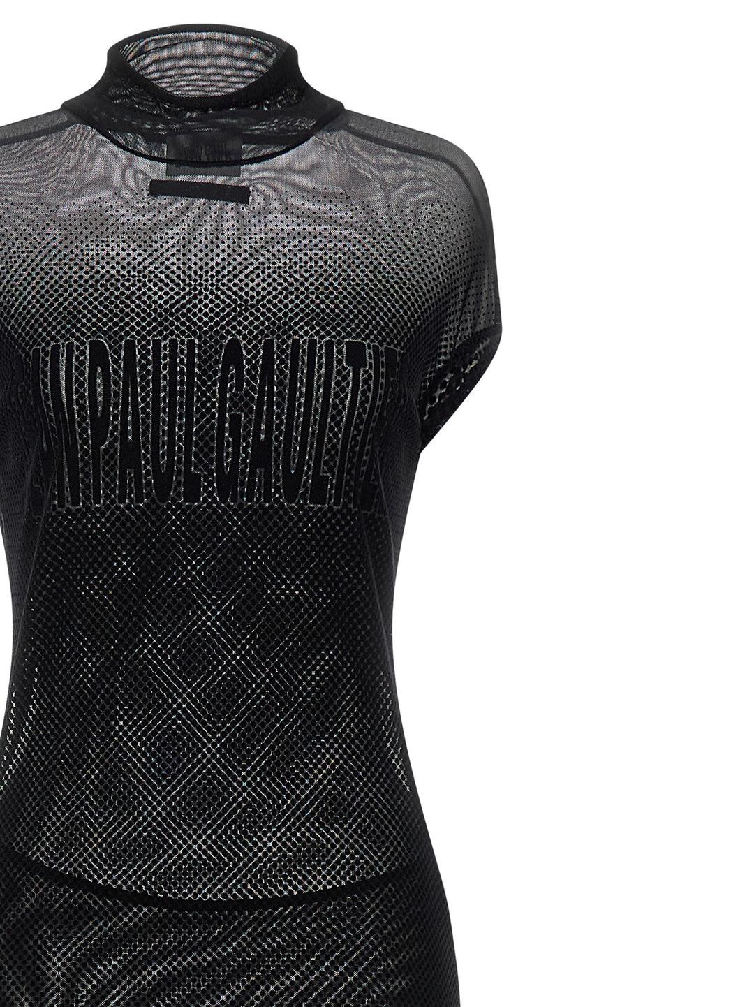 Jean Paul Gaultier Flocked Dress Dresses - Black | 31f315b53b44af8b2ed9ea6d66895bc84ace7432