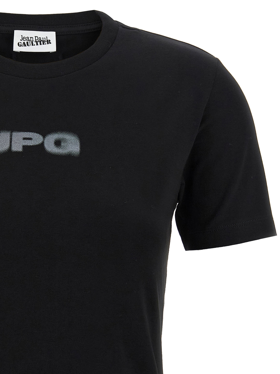 Jean Paul Gaultier The Black Jpg Baby Tee T-shirt - Black | 771d269c70b72f2385687aa57846c0a87725d12a