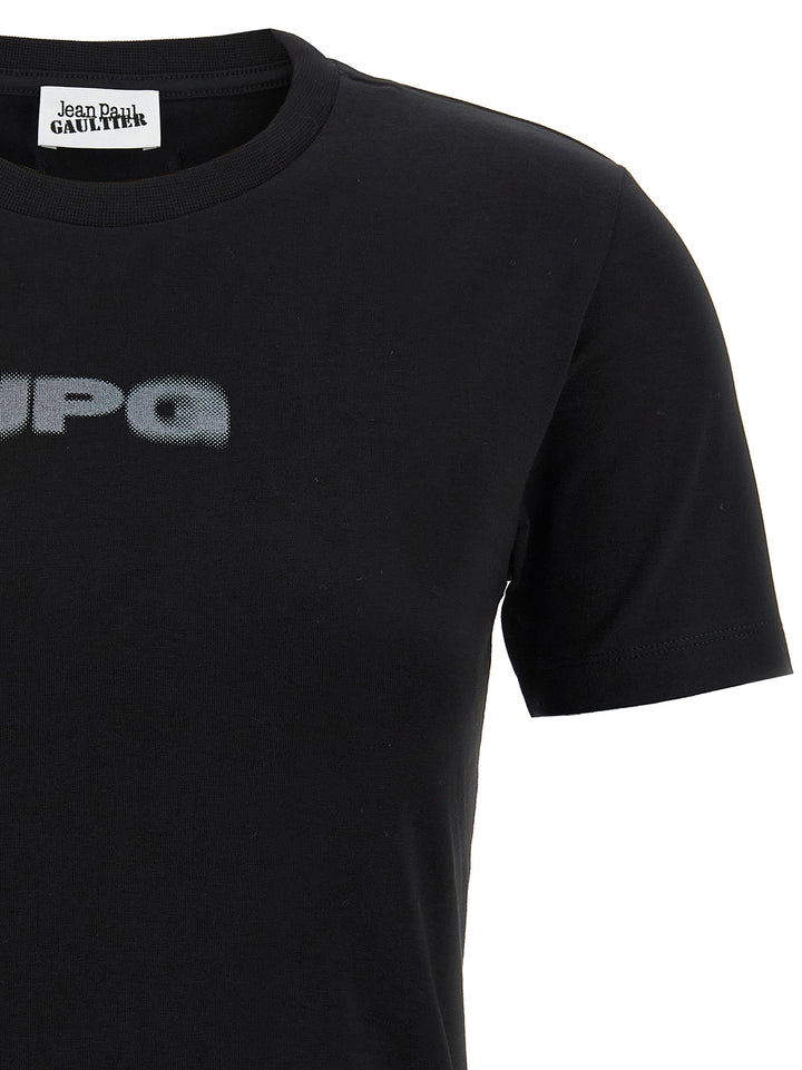 Jean Paul Gaultier The Black Jpg Baby Tee T-shirt - Black | 771d269c70b72f2385687aa57846c0a87725d12a