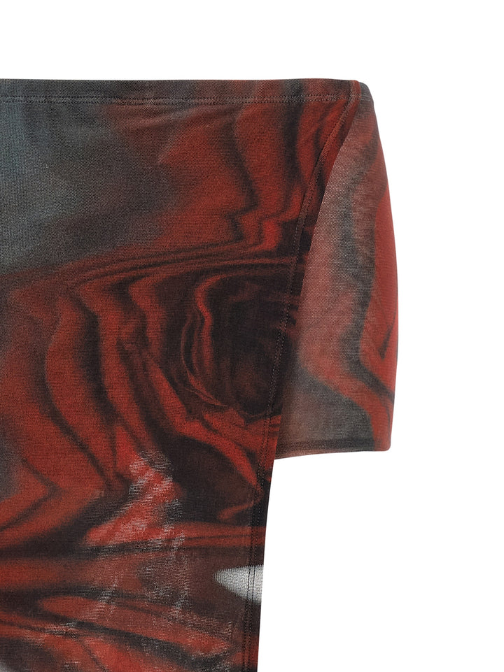 Jean Paul Gaultier The Red Blurry Roses Bermuda and Short - Multicolor | 6333cef73e99084f484f8a460c8489e20584dd3f