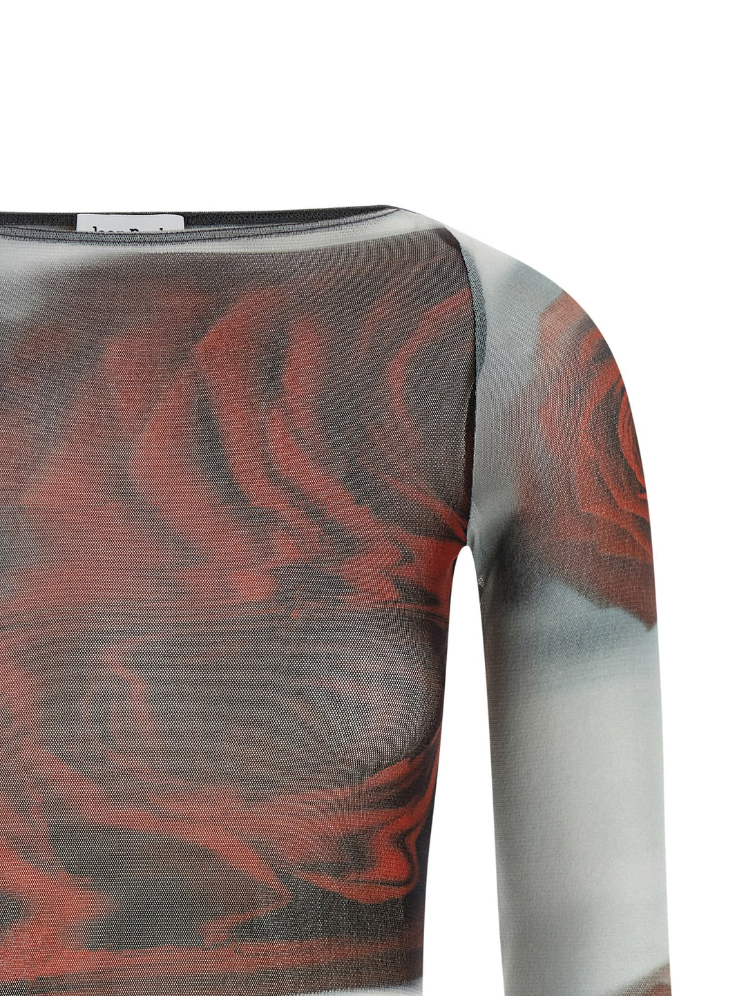 Jean Paul Gaultier The Red Blurry Roses Tops - Multicolor | b4e0ffdf98263eb6dd649fc606dcf7676b37de4f