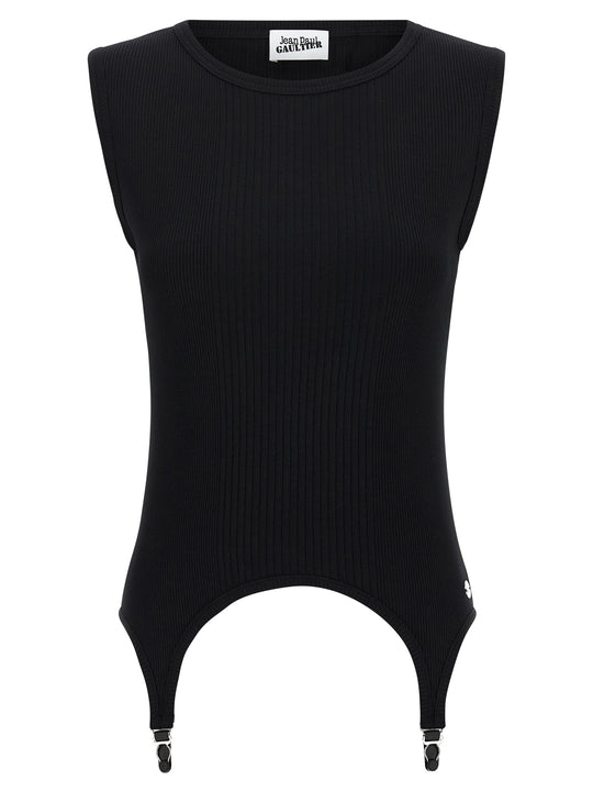 The Black Garter Tops Black