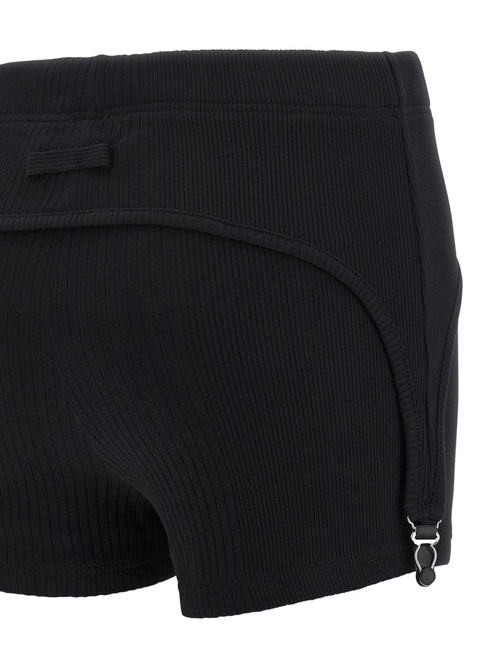 Jean Paul Gaultier The Black Garter Bermuda and Short - Black | a1610f79ae4e419b8ccf05524c224bf7417b4ea5