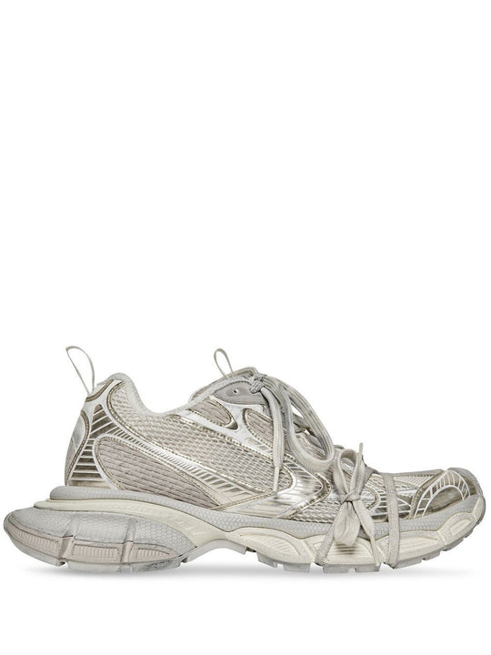 Worn-Out Effect Mesh 3xl Sneakers