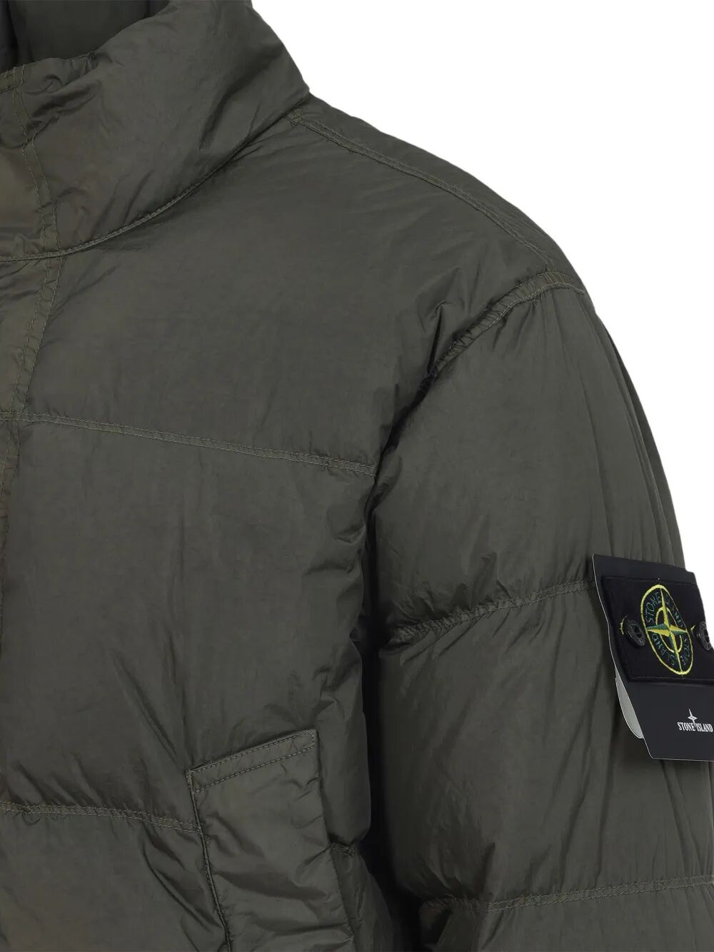 Stone Island Down jackets - Green | d05bed31237ba286b8ca626c2c83cf29ce196a98
