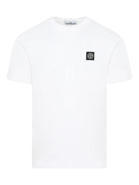 Slim Fit Cotton Jersey T-Shirt With Compass Patch