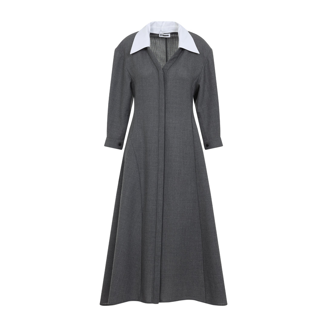 Jil Sander Midi dresses - Grey | 9fa8fcae75fdb548ad350be8f908ad71b12cc41b