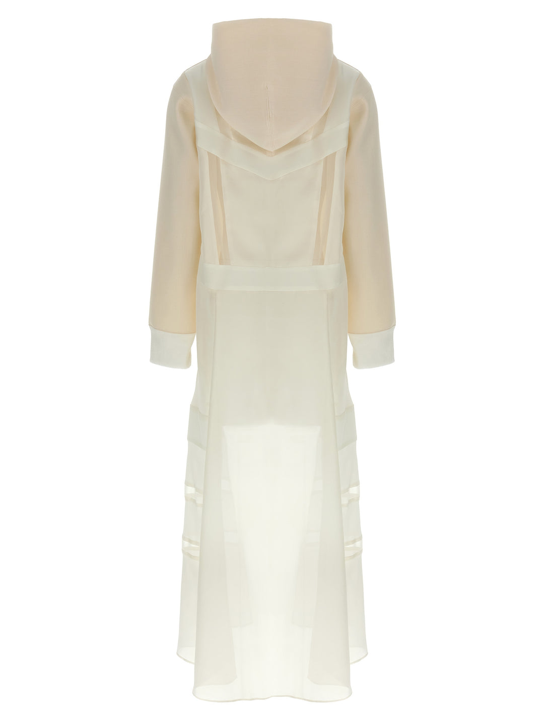 Sacai Suiting Bonding Mix Dresses - White | dc754776878e3befddd371f2792ed37429524030