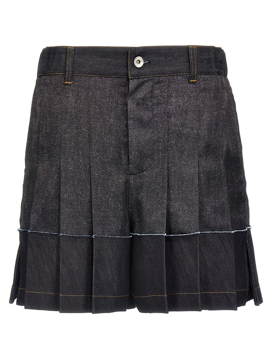 Flounced Shorts Bermuda And Short Blue