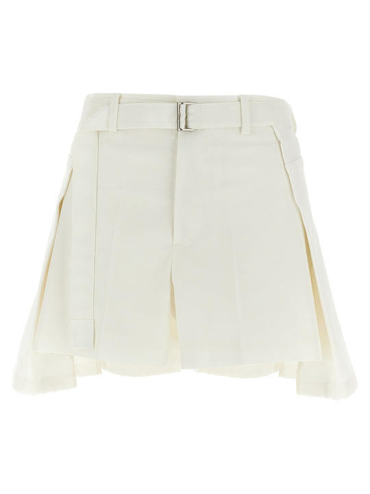 Wool Insert Shorts Bermuda And Short White