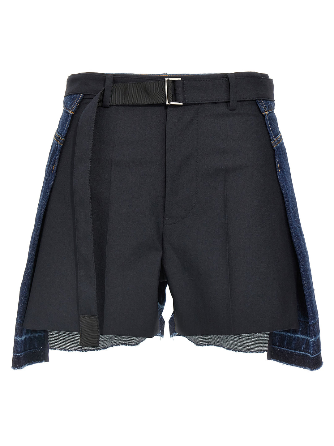 Sacai Wool Insert Shorts Bermuda and Short - Blue | 7678ca33a9c58d93c071083c9ca9cadf88d09c9c
