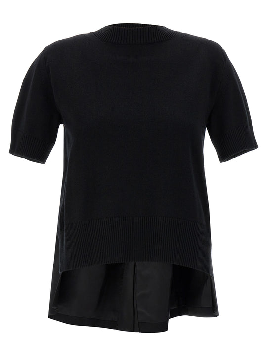 Patchwork Sweater Sweaters And Cardigans Black