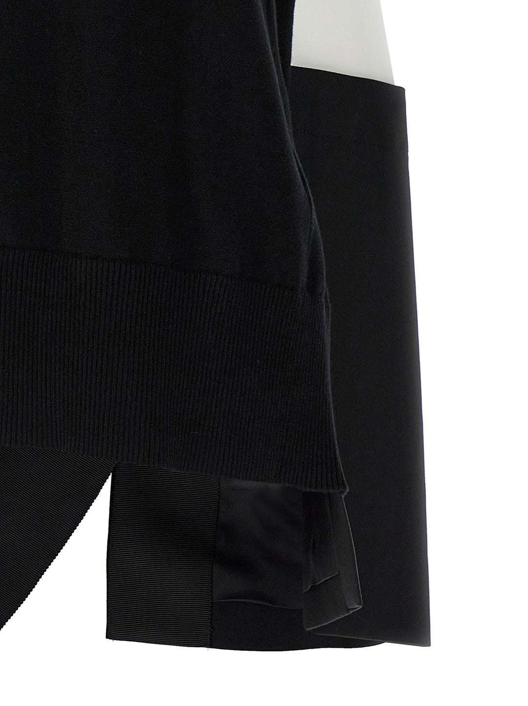 Sacai Patchwork Sweater Sweaters and Cardigans - Black | afb4719e5fc58e8cf6c522cfbac2eba8e3850fc3