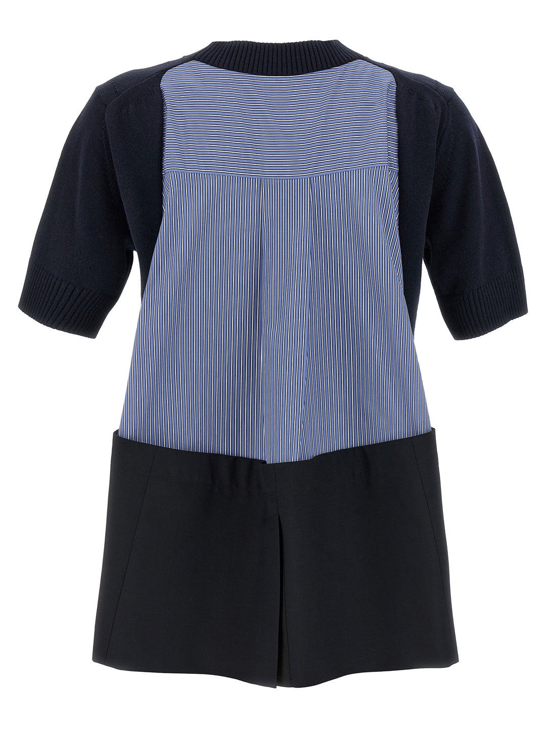 Sacai Patchwork Sweater Sweaters and Cardigans - Blue | 844312ff646408bd955bc9da066b0fa4b5252861