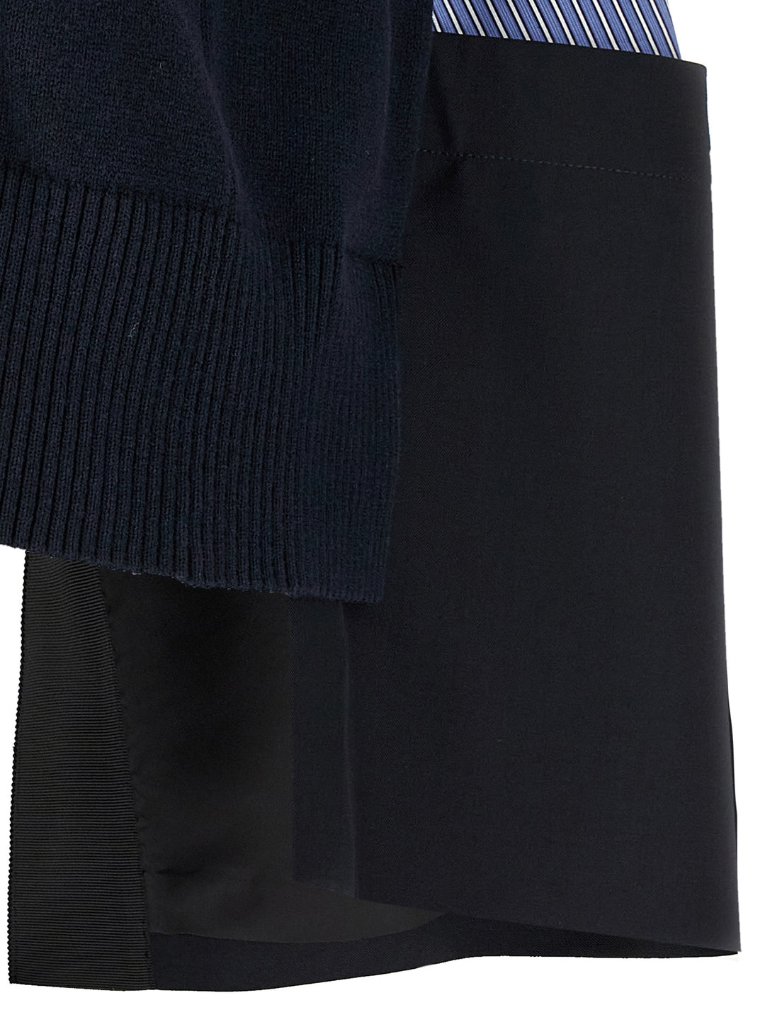 Sacai Patchwork Sweater Sweaters and Cardigans - Blue | 3112c44d4c084acef76c6d0c04f1cb7d3329bb87