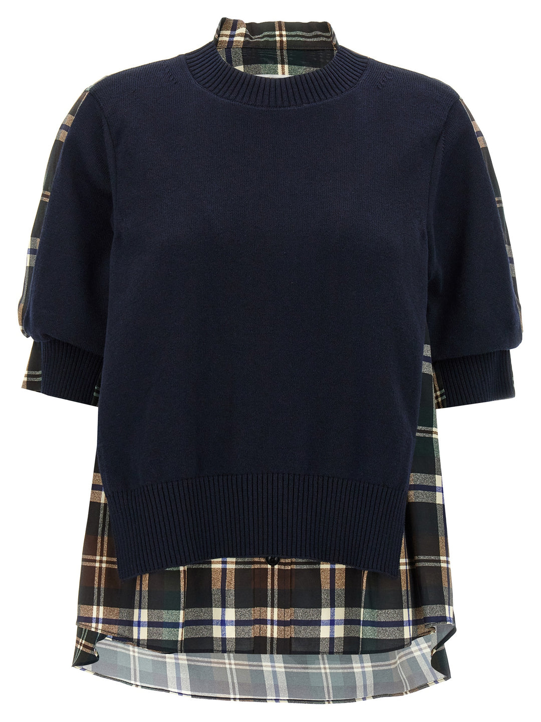 Sacai Knitted Panel Shirt Shirt and Blouse - Multicolor | 6c8dc83fae4c694fb439dbfef1d5c833906f22c0