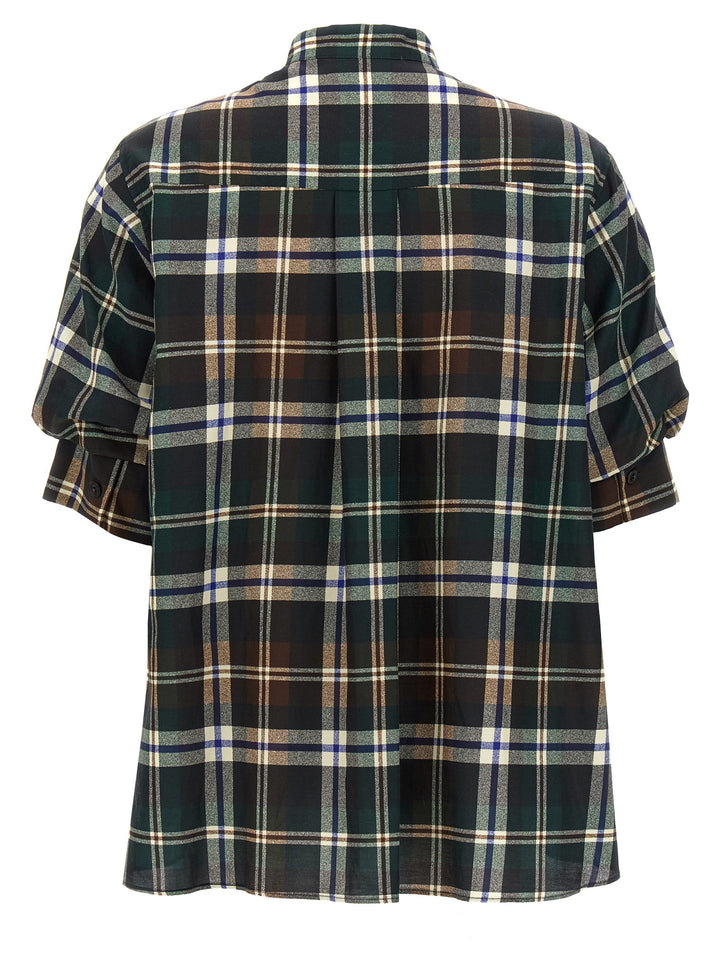 Sacai Knitted Panel Shirt Shirt and Blouse - Multicolor | e3ac0f9ffdeb263a1ad73ca73148a42520f2cf97