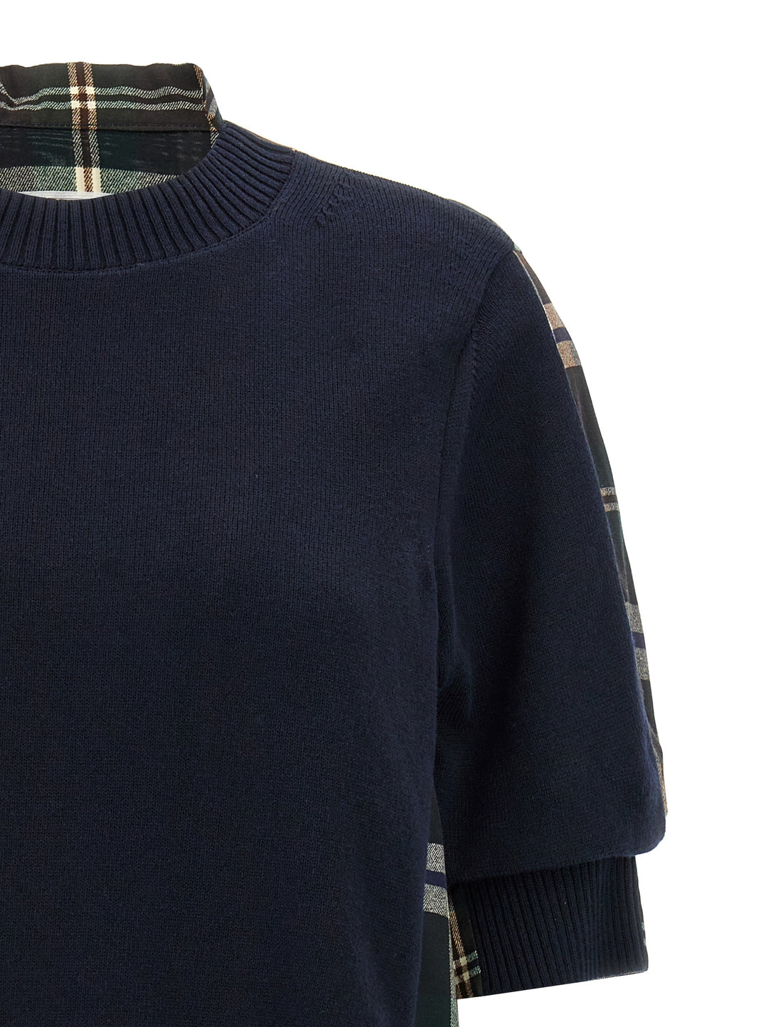 Sacai Knitted Panel Shirt Shirt and Blouse - Multicolor | 4fc690b86ec35c188e0845772a4cda469443af45
