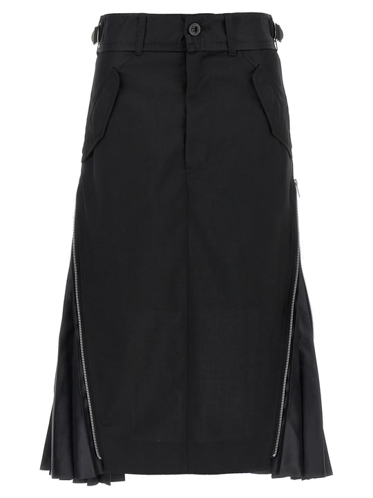 Cargo Mix Skirts Black